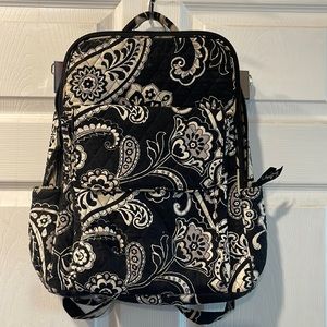 Black & white Vera Bradley backpack